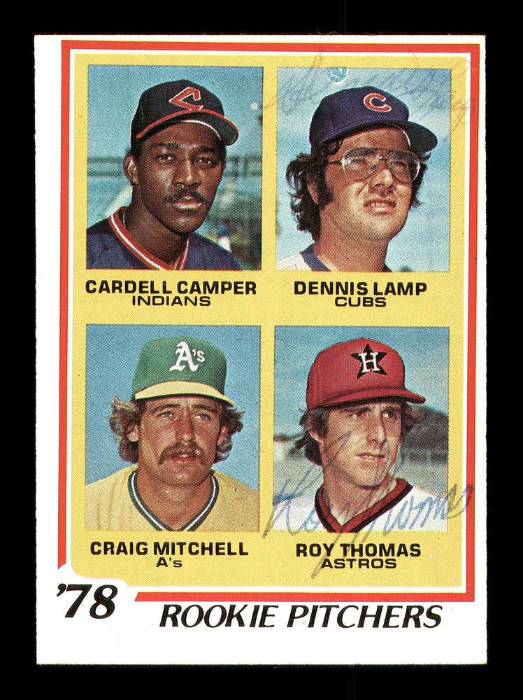 Dennis Lamp & Roy Thomas Autographed 1978 Topps Rookie Card #711 SKU #166917 - RSA