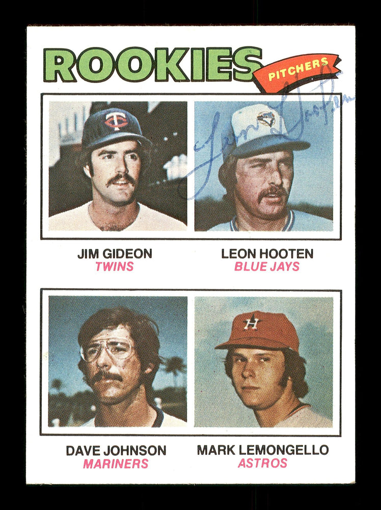 Leon Hooten Autographed 1977 Topps Rookie Card #478 Toronto Blue Jays SKU #166925 - RSA