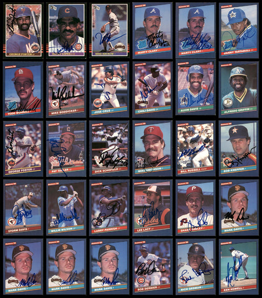 1984-1986 Donruss Baseball Autographed Cards Lot Of 117 SKU #185578 - RSA