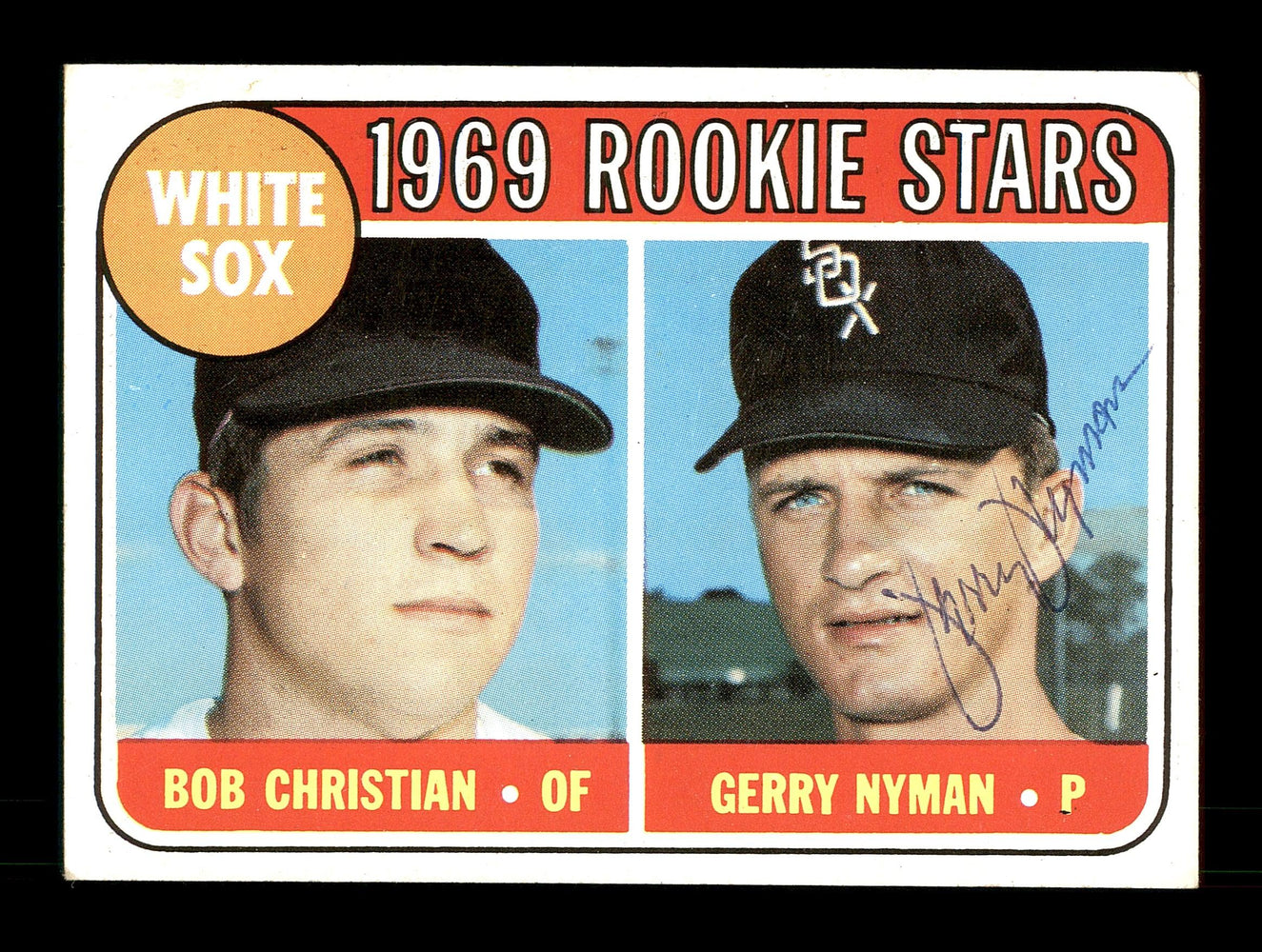 Gerry Nyman Autographed 1969 Topps Rookie Card #173 Chicago White Sox SKU #167025 - RSA