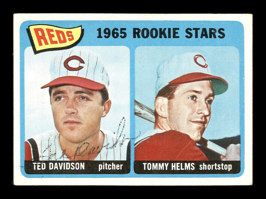 Ted Davidson Autographed 1965 Topps Rookie Card #243 Cincinnati Reds SKU #167072 - RSA
