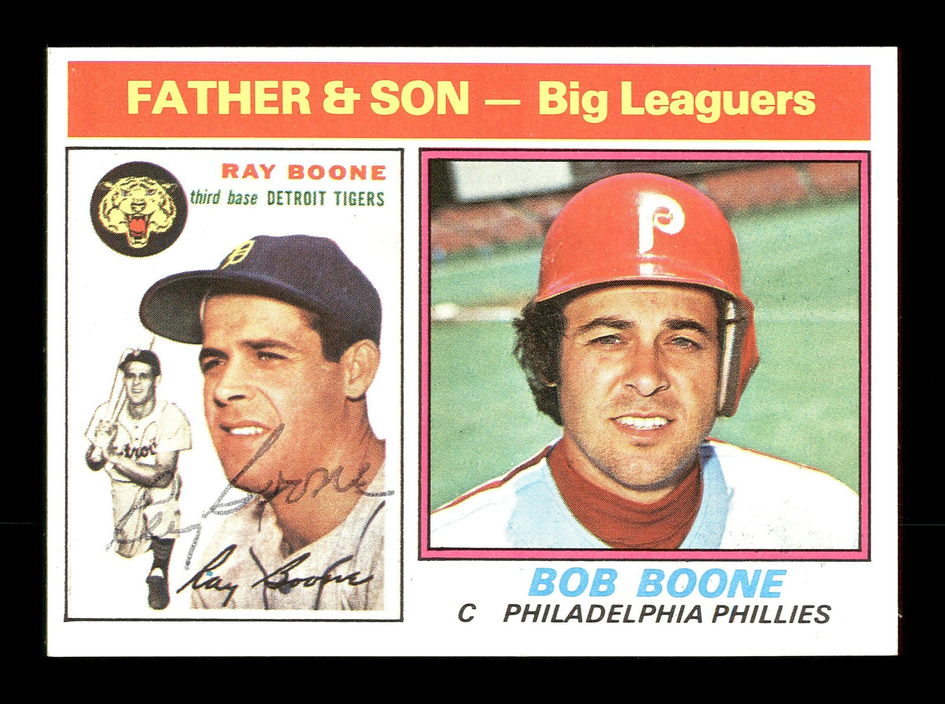 Ray Boone Autographed 1976 Topps Card #67 Detroit Tigers SKU #167134 - RSA