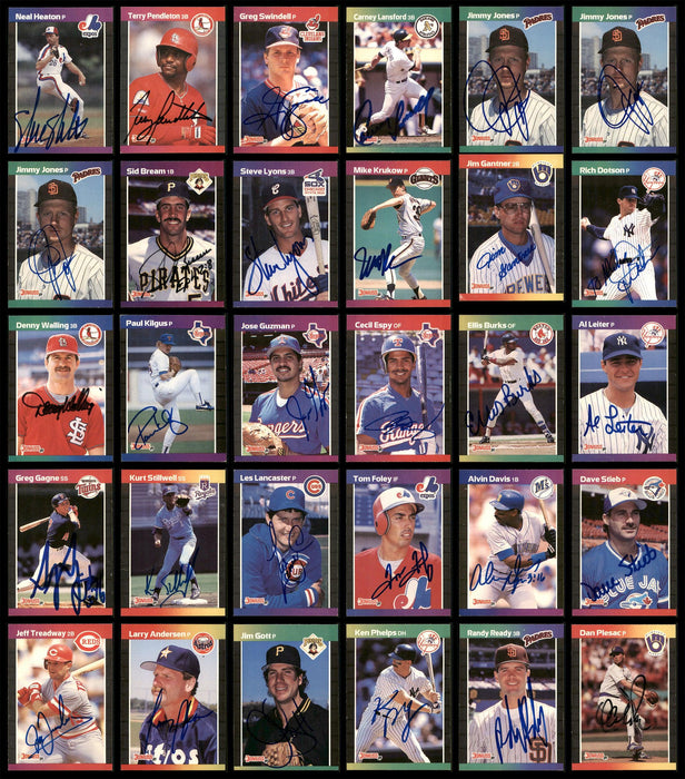 1989 Donruss Baseball Autographed Cards Lot Of 152 SKU #185581 - RSA