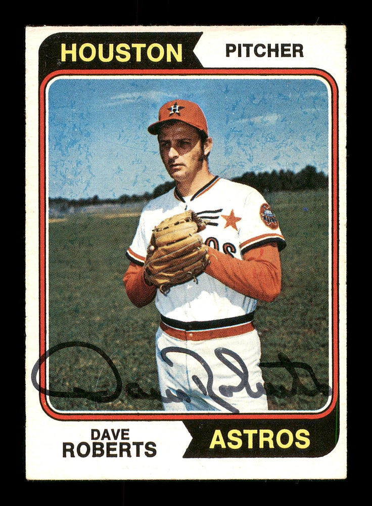 Dave Roberts Autographed 1974 O-Pee-Chee Card #177 Houston Astros SKU #169339 - RSA