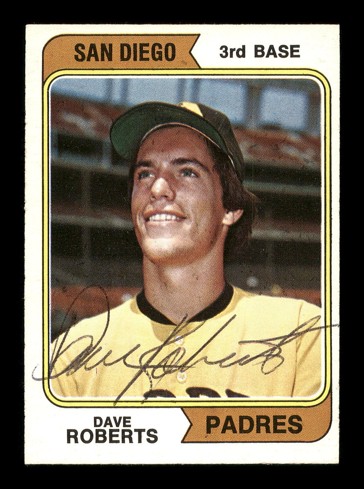 Dave Roberts Autographed 1974 O-Pee-Chee Card #309 San Diego Padres SKU #169343 - RSA