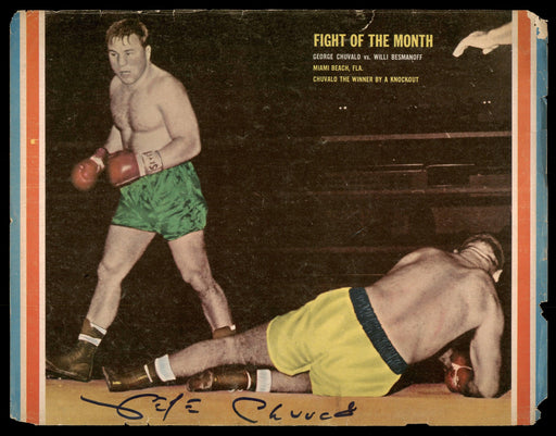 George Chuvalo Autographed Magazine Page SKU #186862 - RSA