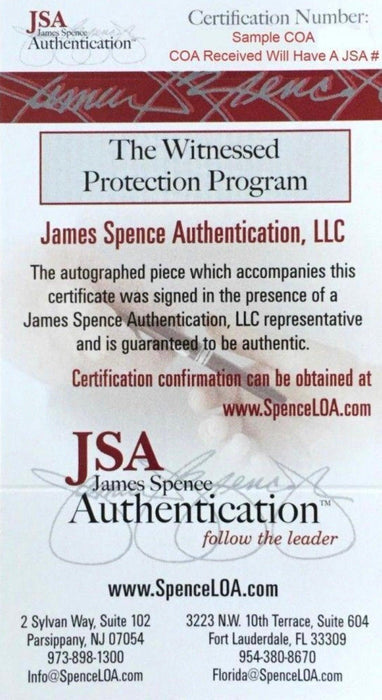 Tony Esposito Pro Style Autographed Hockey Jersey Red HOF Inscription (JSA) - RSA