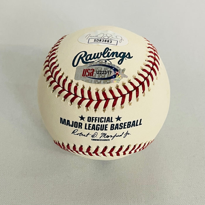 Vladimir Guerrero Jr Signed Rawlings Official MLB 2019 Home Run Derby Baseball (JSA) - RSA