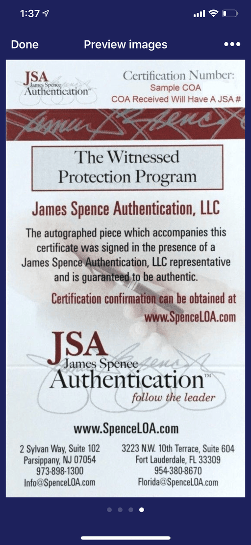 Wade Boggs Autographed Rawlings Official Major League Gold Glove Edition Baseball JSA - RSA