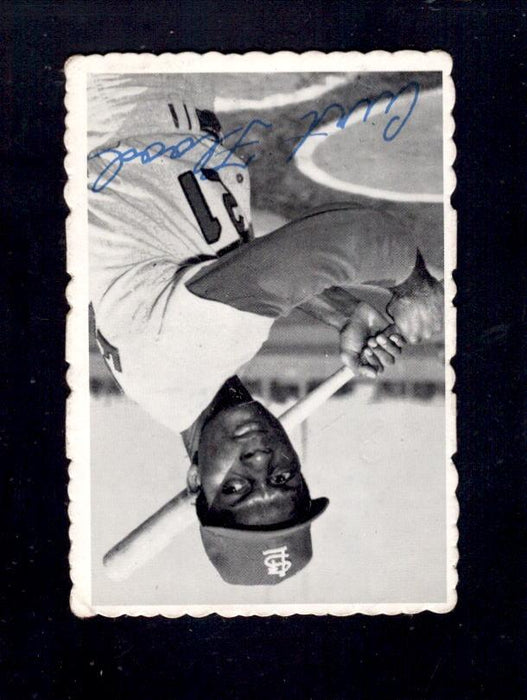 1969 Curt Flood Topps Deckle Edge #28 Cardinals Baseball Card - RSA