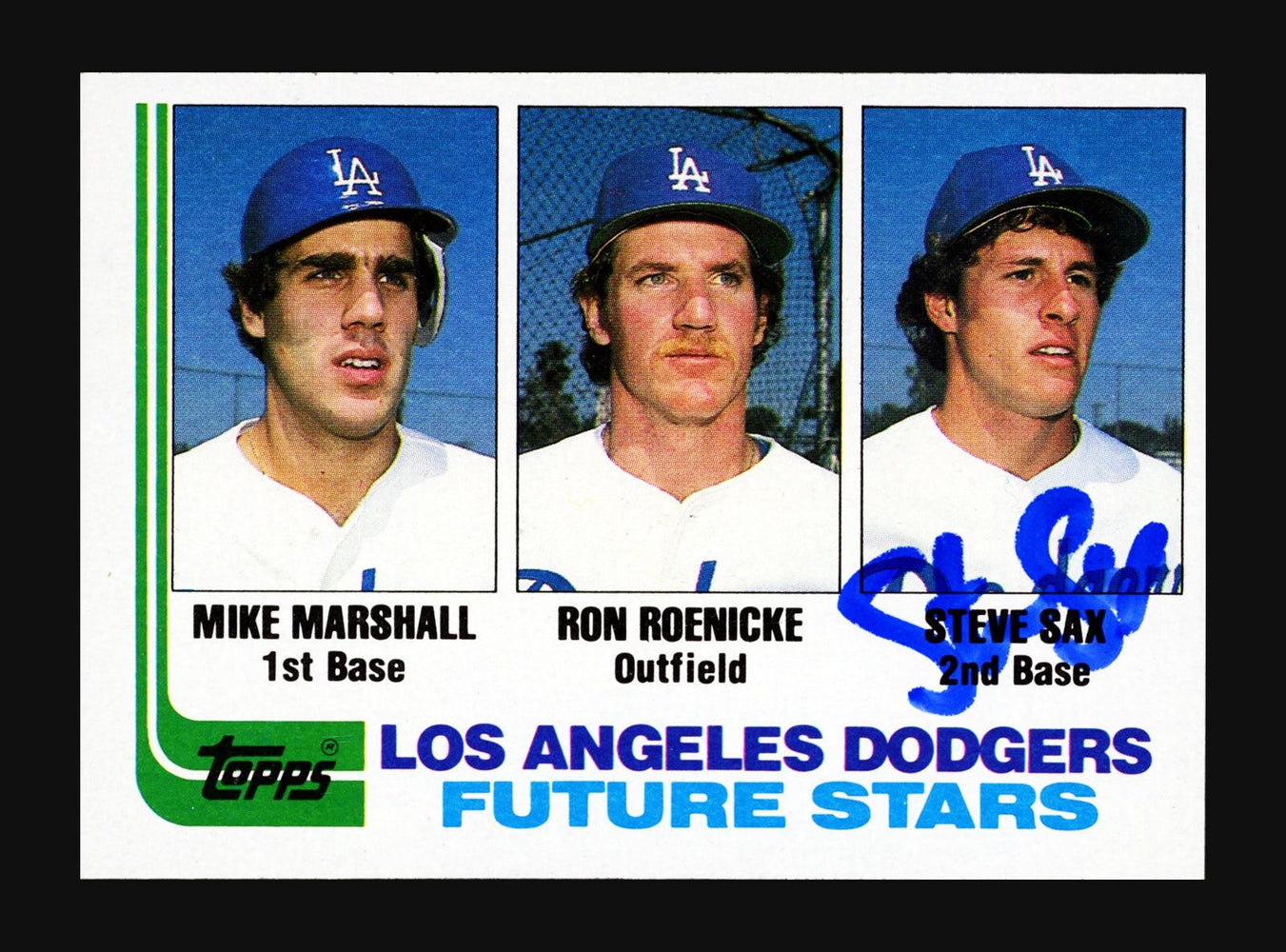 Steve Sax Autographed 1982 Topps Rookie Card #681 Los Angeles Dodgers Stock #206036 - RSA