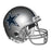Michael Irvin Signed Dallas Cowboys Mini Replica Silver Football Helmet (JSA) - RSA
