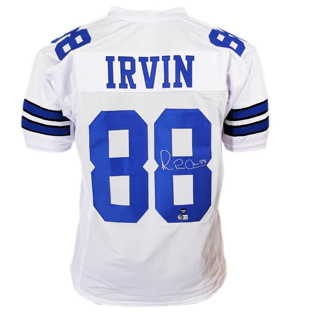 Michael Irvin Signed Dallas White Football Jersey (Beckett) - RSA