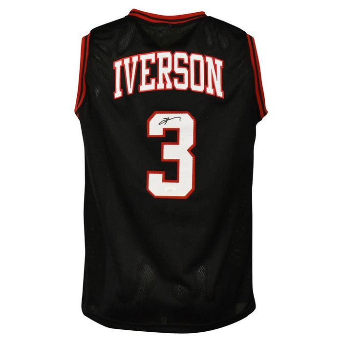 Allen Iverson Signed Philadelphia Pro Black Basketball Jersey (JSA) - RSA
