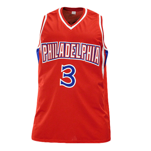 Allen Iverson Signed Philadelphia Red Basketball Jersey (Beckett) - RSA