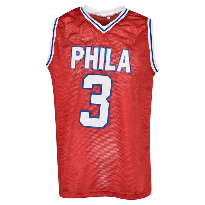 Allen Iverson Signed Philadelphia Pro Red Basketball Jersey (JSA) - RSA
