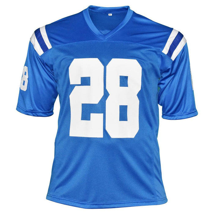 Marlin Jackson Signed Indianapolis Blue Football Jersey (JSA) - RSA