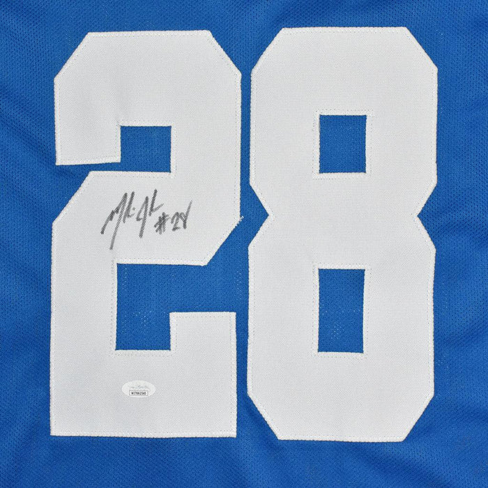 Marlin Jackson Signed Indianapolis Blue Football Jersey (JSA) - RSA