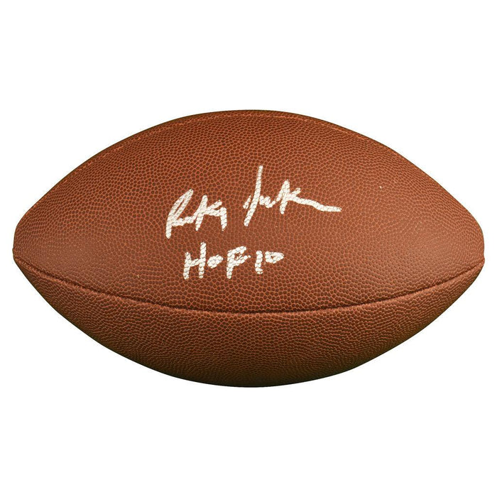 Rickey Jackson Signed HOF 10 Inscription Wilson Official NFL Replica Football (JSA) - RSA