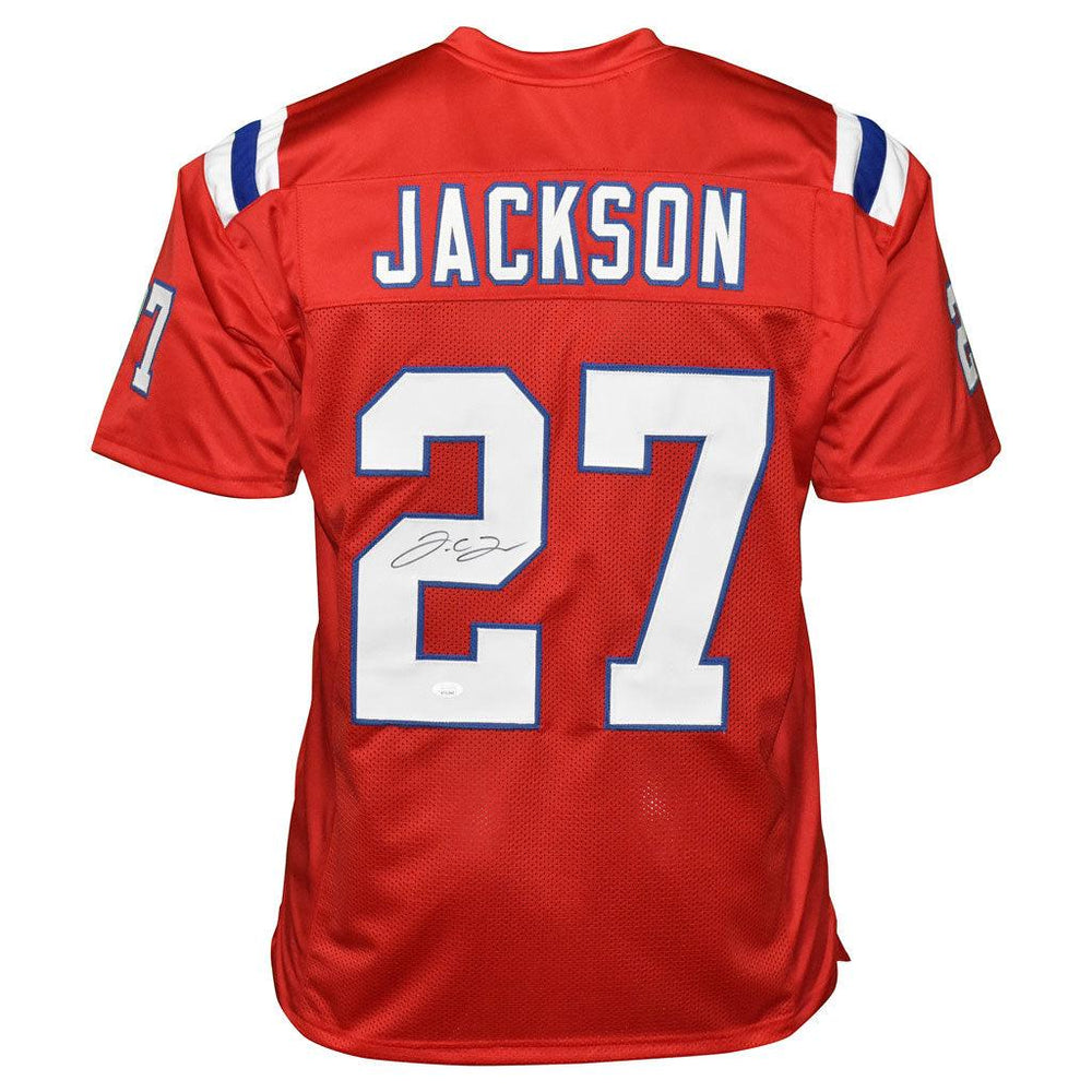 JC Jackson Signed New England Pro Red Football Jersey (JSA) - RSA