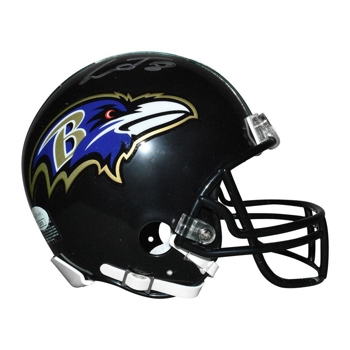 Lamar Jackson Signed Baltimore Ravens Mini Replica Black Football Helmet (JSA) - RSA