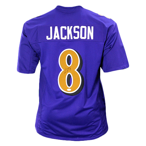 Lamar Jackson Signed Pro Edition Color Rush Football Jersey (JSA) - RSA