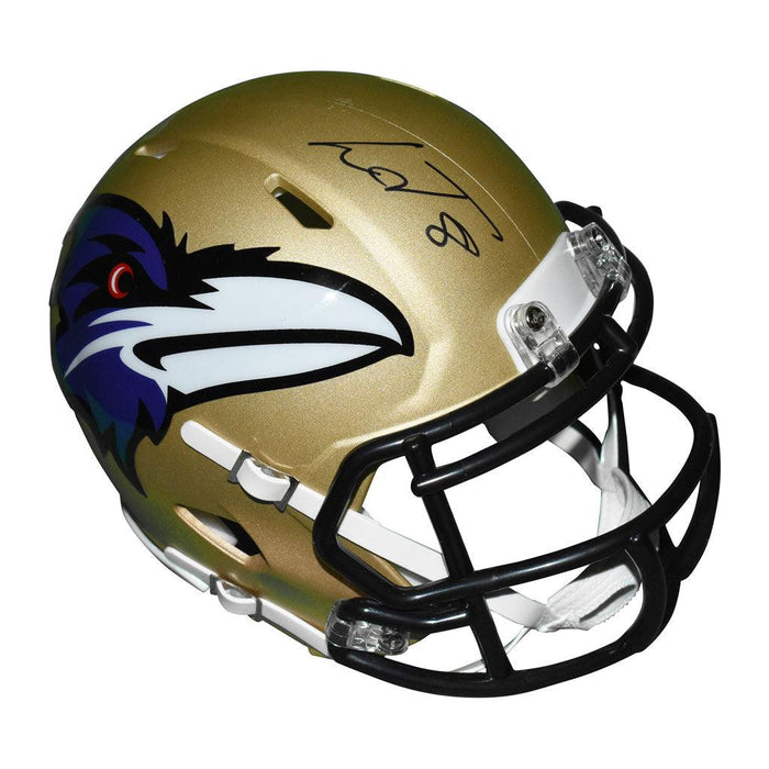 Lamar Jackson Signed Baltimore Ravens AMP Speed Mini Replica Football  Helmet (JSA)