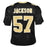 Rickey Jackson Signed Pro-Edition Black Football Jersey HOF 2010 Inscription (JSA) - RSA