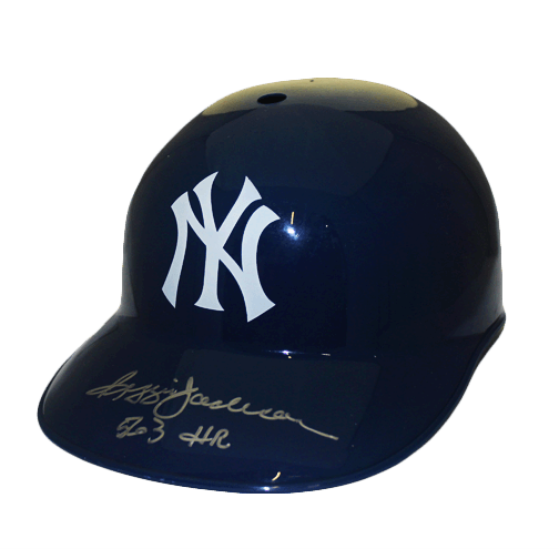 Reggie Jackson New York Yankees Autographed Full Size Souvenir Baseball Batting Helmet (JSA) 563 HR Inscription - RSA