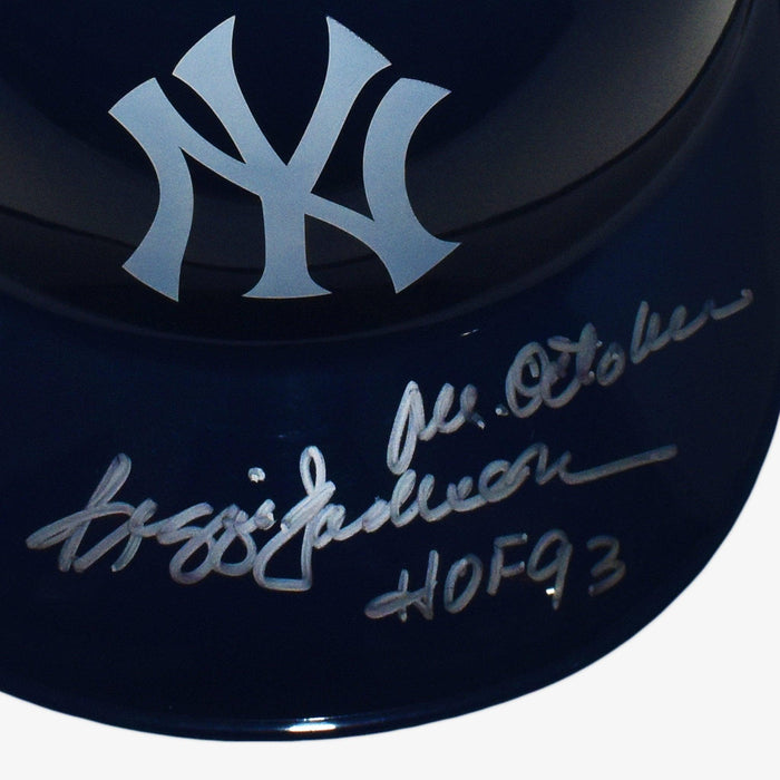 Reggie Jackson Signed Mr. October HOF 93 New York Yankees Souvenir Helmet (JSA) - RSA
