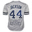 Reggie Jackson Signed New York Stats Grey Baseball Jersey (JSA) - RSA