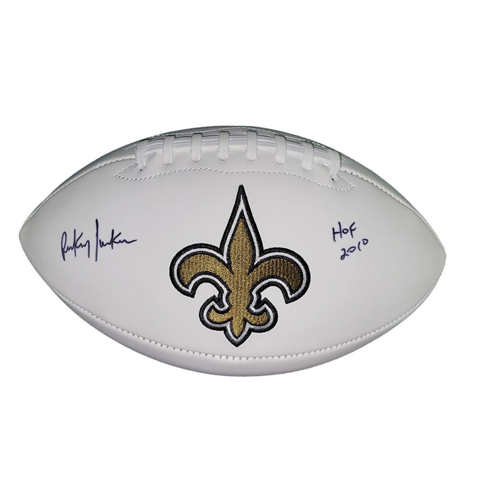Rickey Jackson Signed HOF 2010 Inscription New Orleans Saints Official NFL Team Logo Football (JSA) - RSA