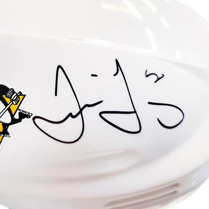 Jaromir Jagr Signed Pittsburgh Penguins White Mini Helmet (JSA) - RSA