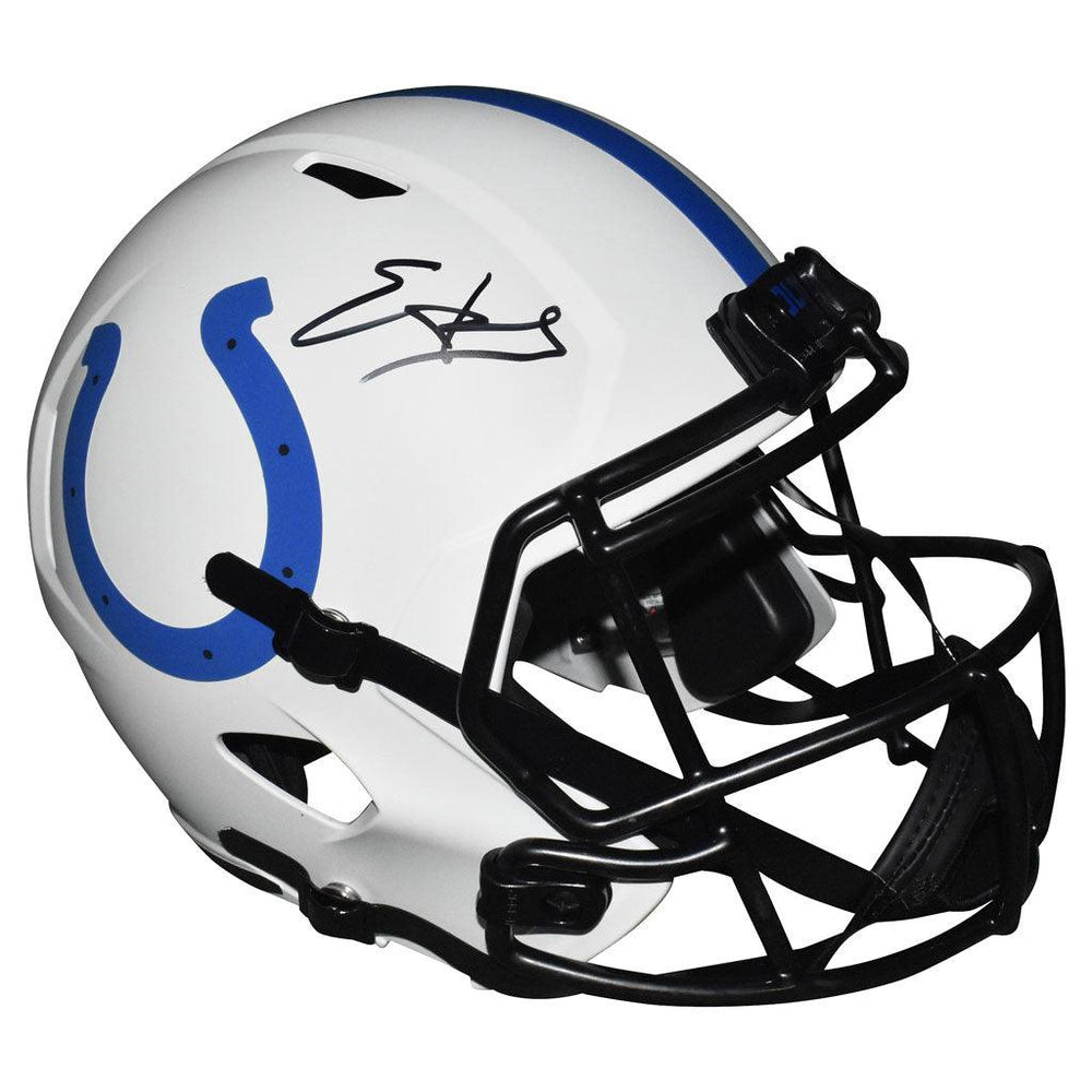 Edgerrin James Signed Indianapolis Colts Lunar Eclipse Speed Full-Size Replica Football Helmet (JSA) - RSA