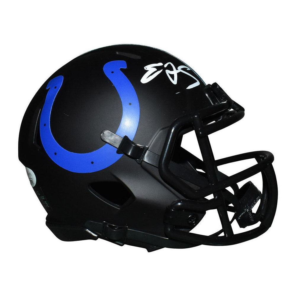 Edgerrin James Signed Indianapolis Colts Eclipse Speed Mini Replica Football Helmet (JSA) - RSA