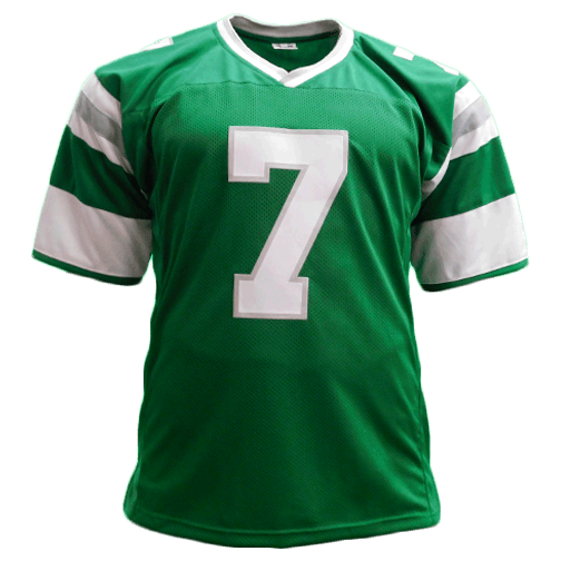 Ron Jaworski Pro Style Autographed Football Jersey Green (JSA) - RSA