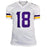 Justin Jefferson Signed Minnesota White Football Jersey (Beckett) - RSA