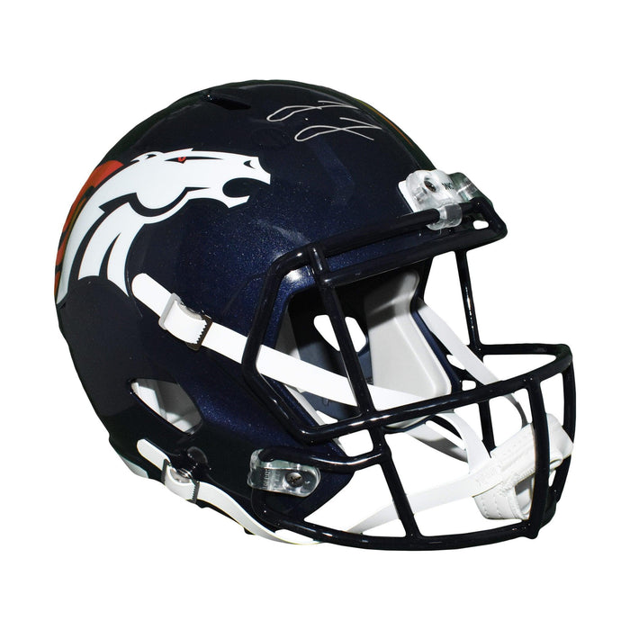 Jerry Jeudy Signed Full-Size Denver Broncos Speed Replica Helmet (JSA) - RSA