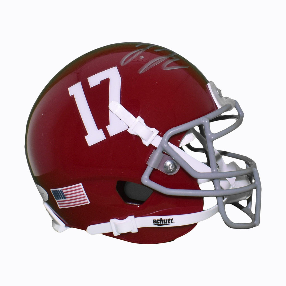 Jerry Jeudy Signed Alabama Crimson Tide Mini Football Helmet (JSA) - RSA
