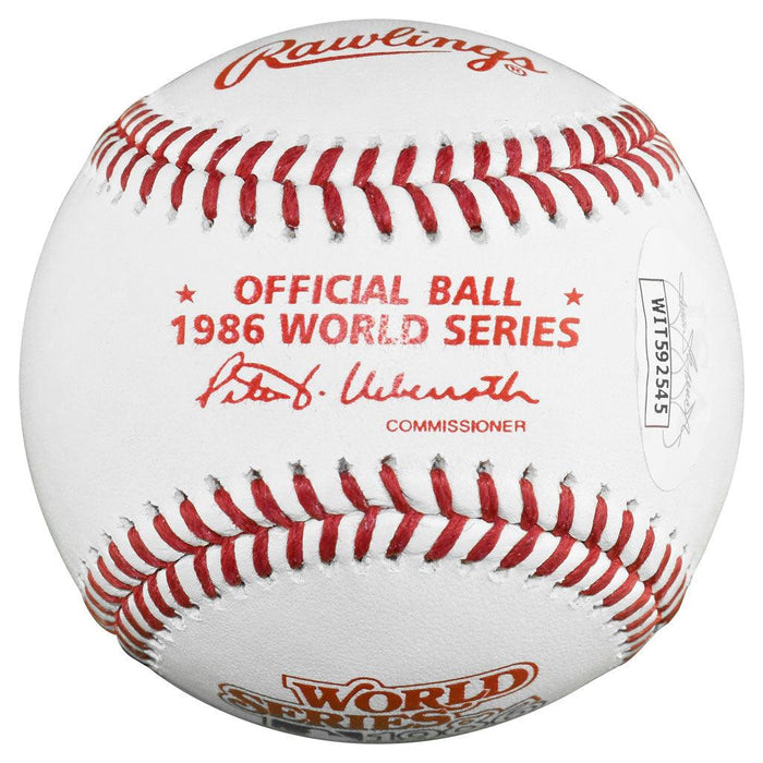 Howard Johnson Signed 86 WS Champ Inscription Rawlings Official MLB 1986 World Series Baseball (JSA) - RSA