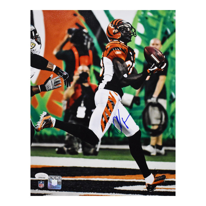 Chad Johnson Autographed Cincinnati Bengals 11x14 Football Photo (JSA) - RSA