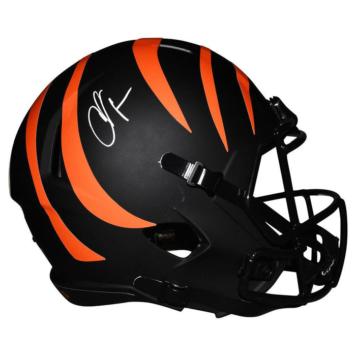 Chad Johnson Signed Cincinnati Bengals Full-Size  Black Eclipse Football Helmet (JSA) - RSA