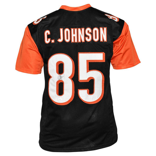 Chad Johnson Signed Cincinnati Pro Black Football Jersey (JSA) - RSA