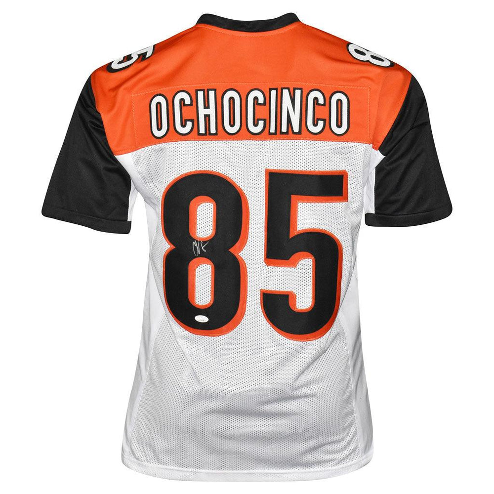 Chad Johnson Signed Ochocinco Cincinnati Pro White Football Jersey (JSA) - RSA