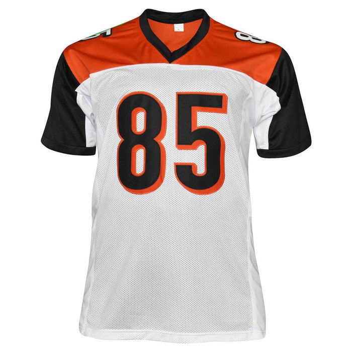 Chad Johnson Signed Ochocinco Cincinnati Pro White Football Jersey (JSA) - RSA