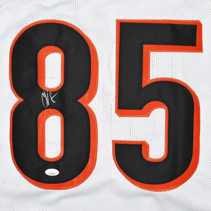 Chad Johnson Signed Ochocinco Cincinnati Pro White Football Jersey (JSA) - RSA
