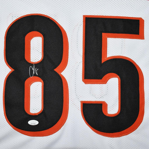 Chad Johnson Signed Cincinnati Pro White Football Jersey (JSA) - RSA