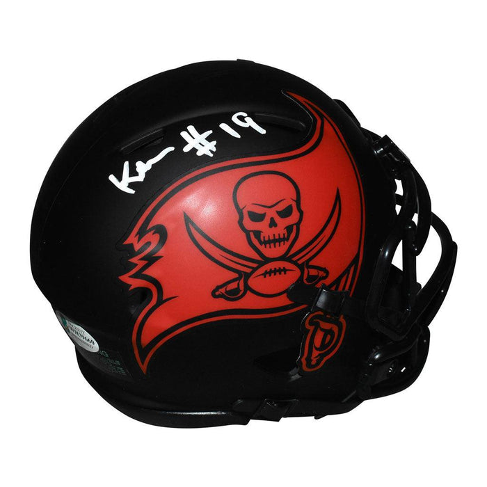 Keyshawn Johnson Signed Tampa Bay Buccaneers Eclipse Speed Mini Replica Football Helmet (Beckett) - RSA