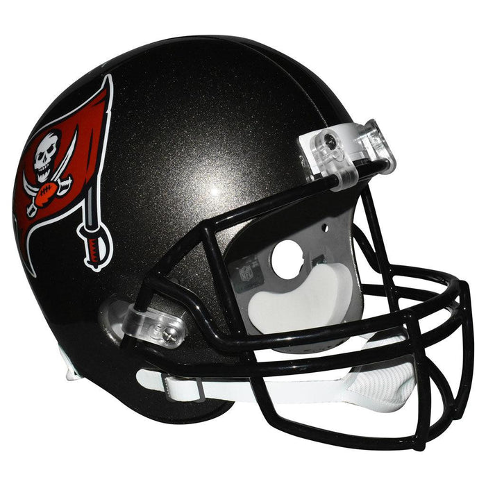 Keyshawn Johnson Signed Tampa Bay Buccaneers Full-Size Replica Silver Football Helmet (Beckett) - RSA