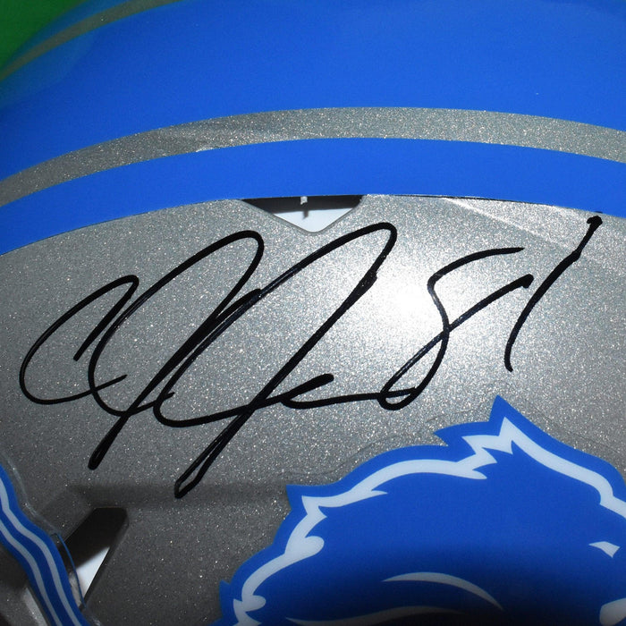 Calvin Johnson Signed Detroit Lions Full-Size Authentic Speed Football Helmet  (JSA) - RSA